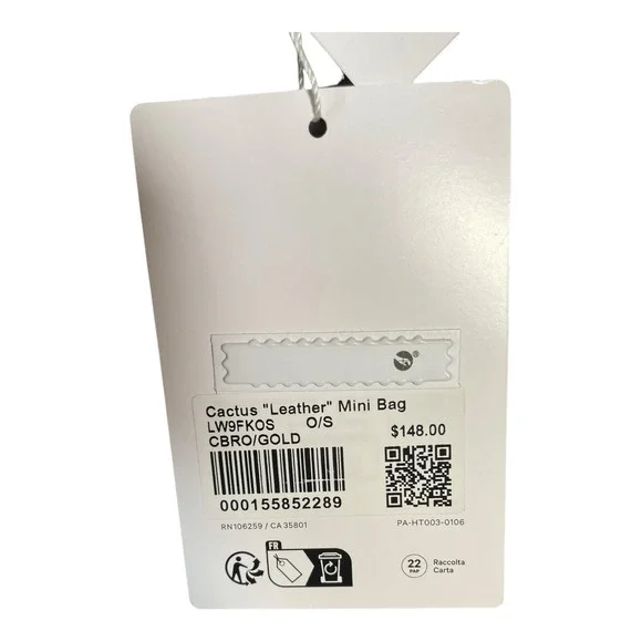 Lululemon Cactus Leather Mini Bag With Clippable Pouch 1.2L Chestnut - Picture 16 of 16